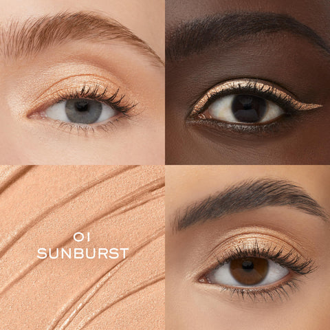 LancÃƒÆ’Ã†â€™Ãƒâ€šÃ‚Â´me IdÃƒÆ’Ã†â€™Ãƒâ€šÃ‚Â´le Tint Long Wear Liquid Eyeliner & Eyeshadow - Multi-Use Eye Makeup in Matte & Shimmer Finishes - Buildable Color & Up to 16H of Wear - 01 Golden Hour: Iridescent Champagne Shimmer