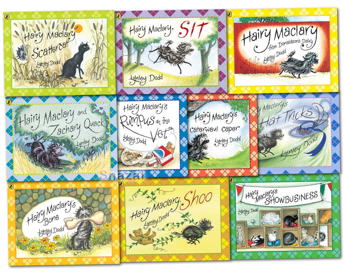 Hairy Maclary 10 Books Collection Set Pack RRP Â£59.90 (Hairy Maclary from Donaldson's Diary, Rumpus at the Vet, Hairy Maclary's Show business, Hairy Maclary's Caterwaul Caper, Scattercat, Za