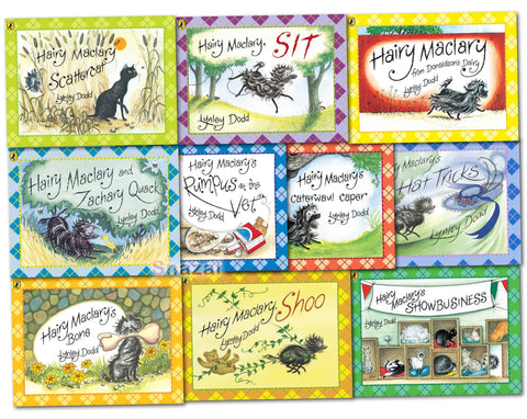 Hairy Maclary 10 Books Collection Set Pack RRP Â£59.90 (Hairy Maclary from Donaldson's Diary, Rumpus at the Vet, Hairy Maclary's Show business, Hairy Maclary's Caterwaul Caper, Scattercat, Za