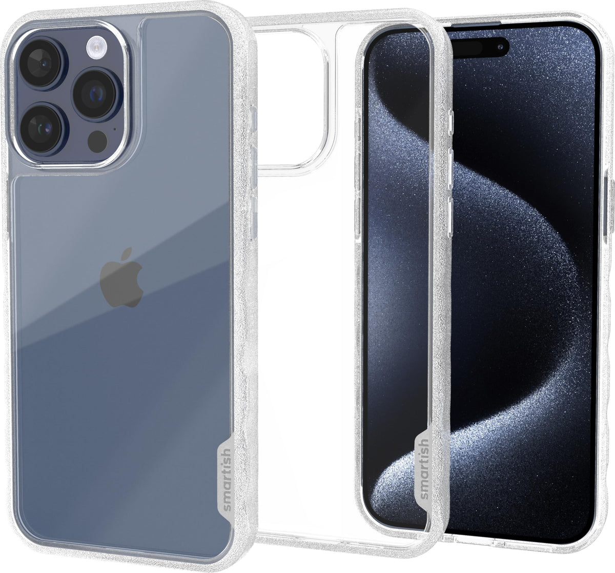 SmartishÂ® iPhone 15 Pro Max Slim Case - Gripmunk - [Lightweight + Protective] Thin Grip Magnetic Cover with Drop Protection for Apple iPhone 15 Pro Max - Clearly Clear