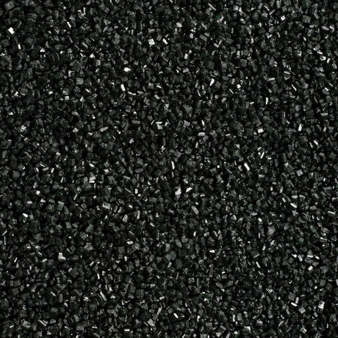 DecoPac Sanding Sugar, Black Edible Sugar Sprinkles, Edible Sanding Sugar in Handheld Container, Sugar Sprinkle Mix For Celebration Cakes, Cupcakes, Cookies, 33oz - Black