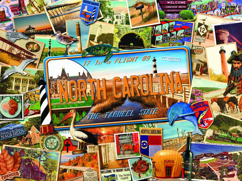 SUNSOUT INC - North Carolina - 1000 pc Jigsaw Puzzle by Artist: Kate Ward Thacker - Finished Size 20" x 27" - MPN# 70049