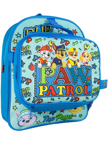 Paw Patrol Backpack Lunchbox Set | Childrens Backpacks for School | Chase Everest Rubble Marshall Boys School Bag Blue