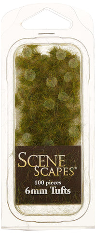 Bachmann Trains SceneScapes Grass Tufts, Medium Green, 6mm