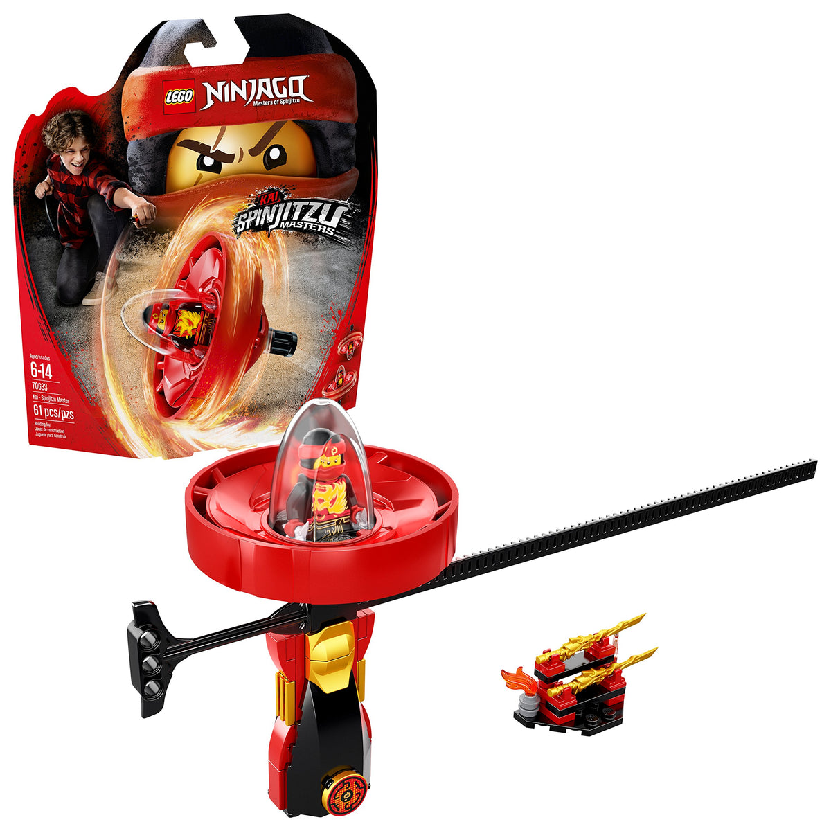 LEGO NINJAGO Kai - Spinjitzu Master 70633 Building Kit (61 Piece)
