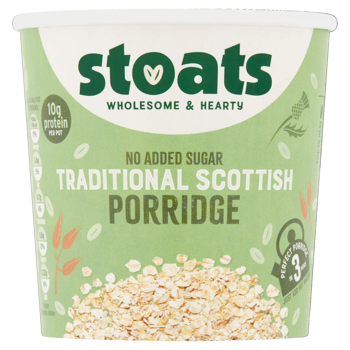 Stoats Traditional Scottish Porridge 60 g (Pack of 16)