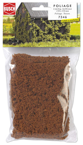 Busch 7346 Foliage Lt Brown HO Scenery Scale Model Scenery