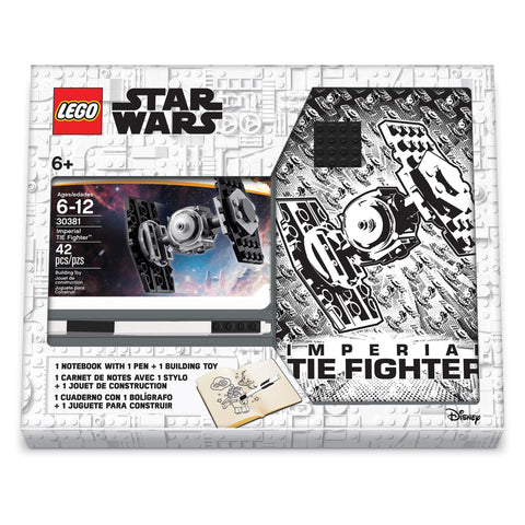 Santoki - Lego Star Wars Tie Fighter Journal with Recruitment Set and Black Gel Pen