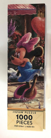 Disney Parks Kinkade Mickey Minnie Sweetheart Cafe 1000 piece Jigsaw Puzzle