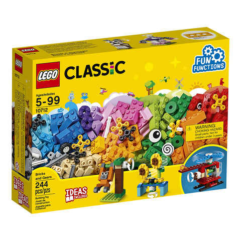 LEGO Classic Bricks and Gears 10712 Building Kit (244 Pieces)