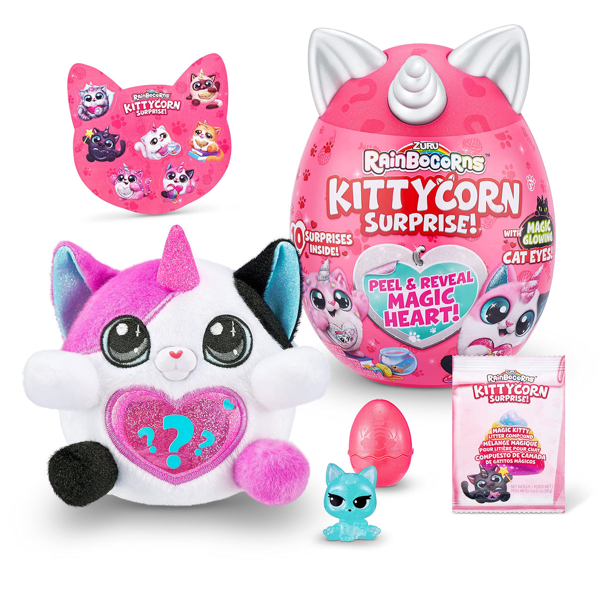 Zuru - Rainbow - Kittycorn Surprise - Surprise Egg Kitten Soft Toy - Collectible Plush - 9259SQ1