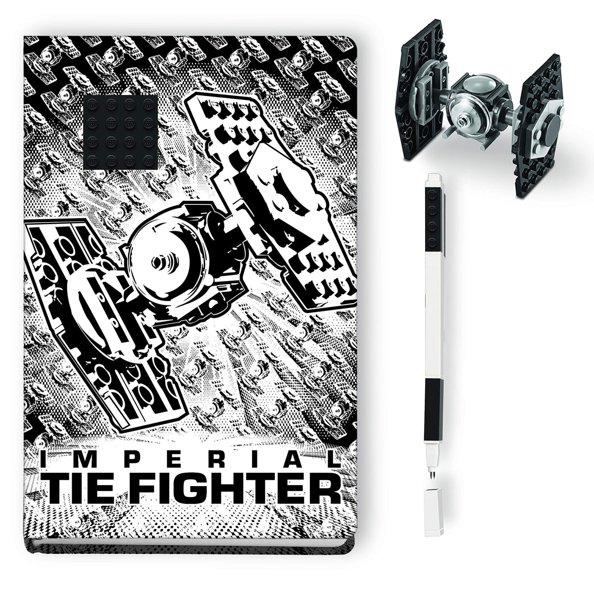 Santoki - Lego Star Wars Tie Fighter Journal with Recruitment Set and Black Gel Pen