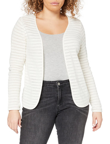 ONLY Women's Onlcrystal Ls Cardigan Noos, White (Cloud Dancer), Medium