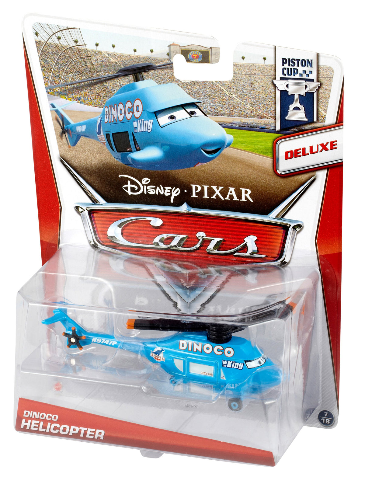 Disney / Pixar Cars 2013 Deluxe Dinoco Helicopter 1:55 Die Cast