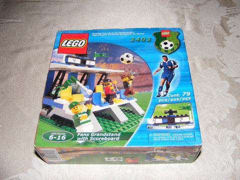 LEGO 3403 Soccer Fans Grandstand with Scoreboard Set (79 Pieces)