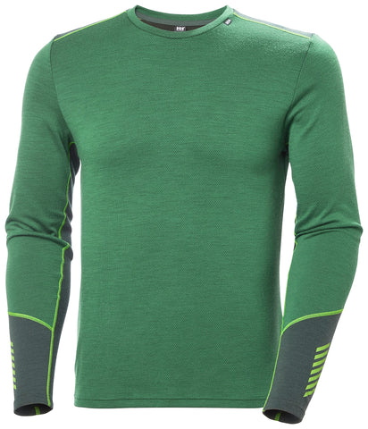 Helly Hansen Men's Lifa Merino Midweight Crew Shirt, Malachite, L UK