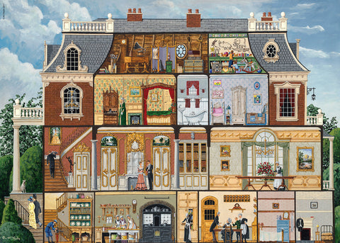 Ravensburger Upstairs Downstairs 1000 Piece Jigsaw Puzzle for Adults & Kids Age 12 Years Up
