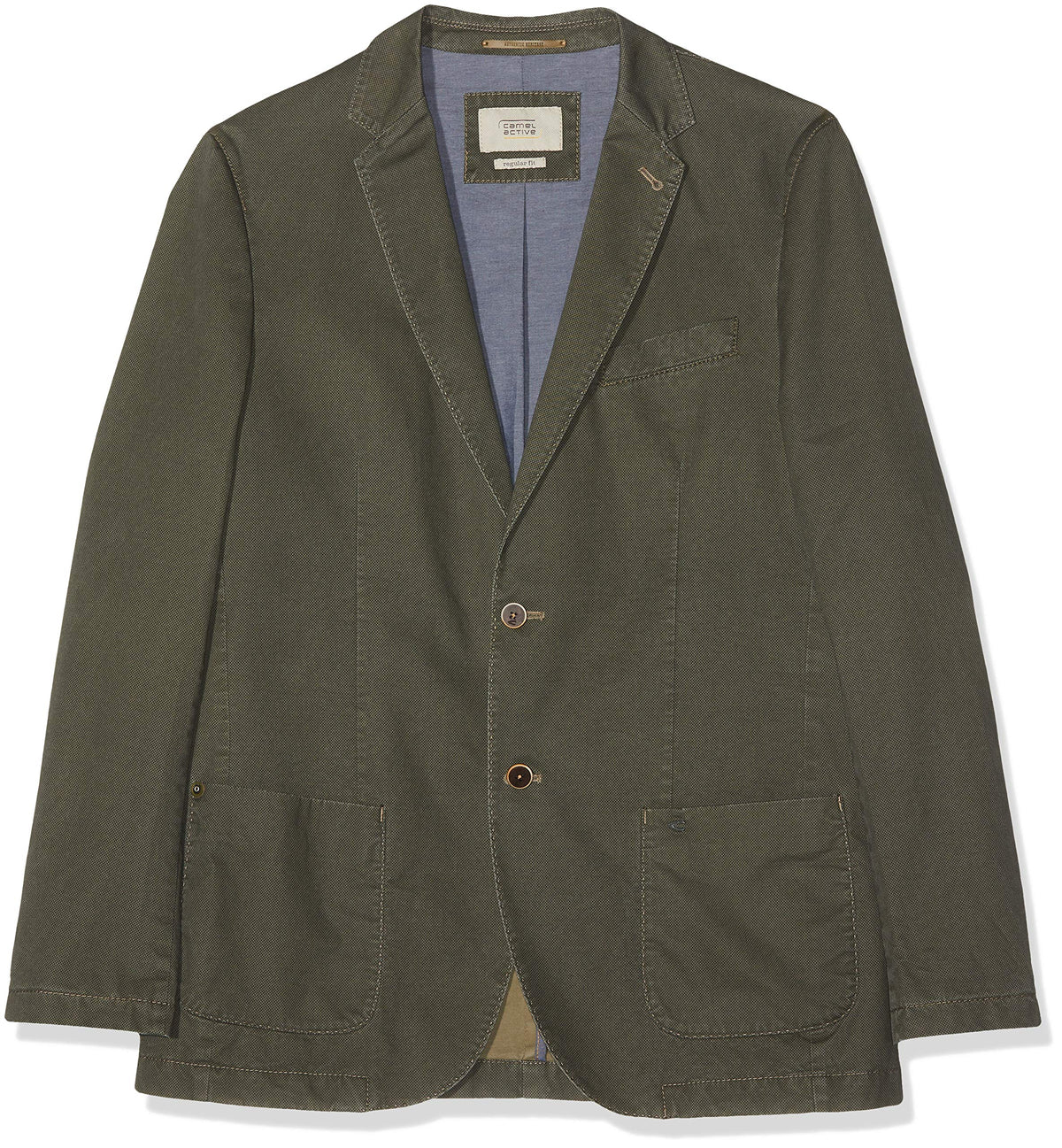 camel active Men's 442525 Blazer, Green (Olive 37), 42L