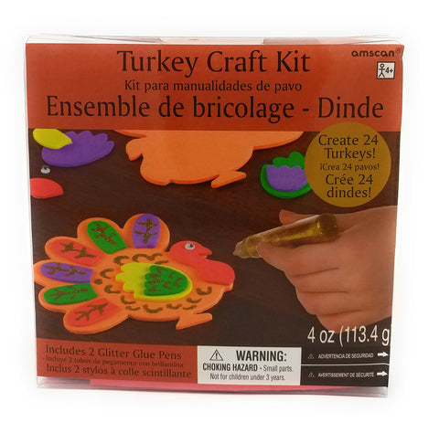 Thanksgiving Party Turkey Craft Kit | Makes Up To 24 Turkeys | Party Activity