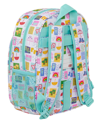 Safta 612172185 Peppa Pig Children's School Backpack, 260 x 110 x 340 mm, Multicoloured, M, multicoloured, M, Daypack