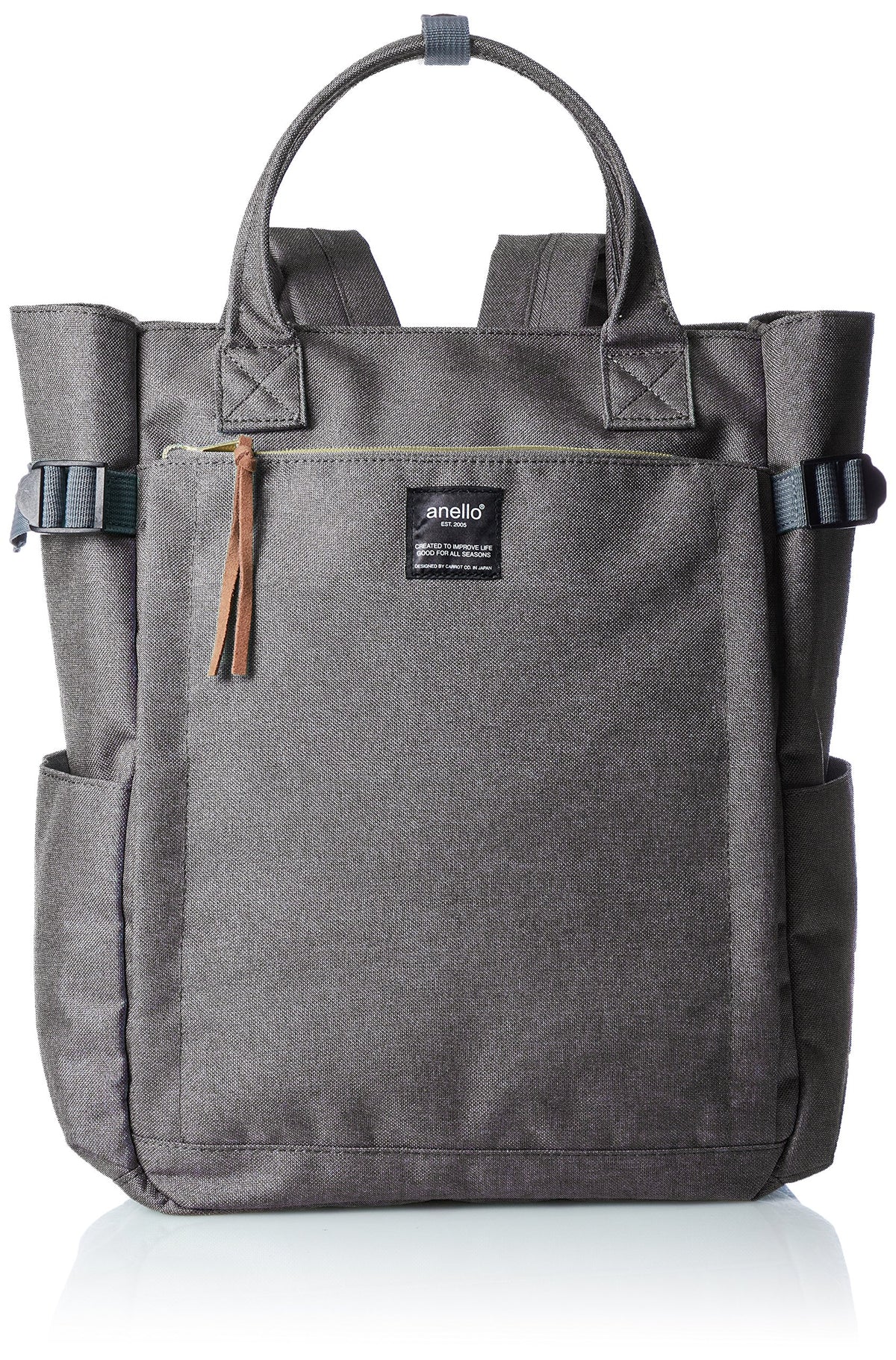 anello(???) Women's Regular 2-Way Tote Backpack, Gray, F