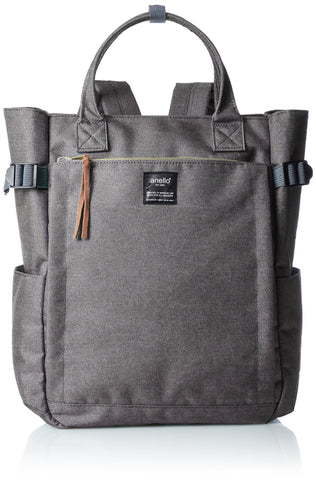 anello(???) Women's Regular 2-Way Tote Backpack, Gray, F