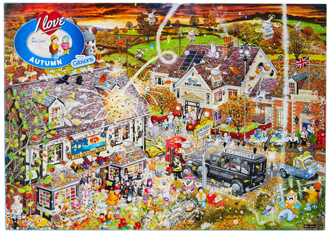 I Love Autumn 1000 Piece Jigsaw Puzzle | Mike Jupp | Sustainable Puzzle for Adults | Premium 100% Recycled Board | Great Gift for Adults | Gibsons Games
