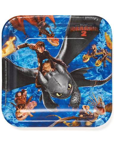 How to Train Your Dragon 2 Square Plate, 9", Party Favor