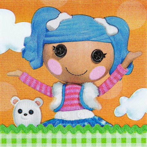 Amscan Beverage Napkins | Lalaloopsy Collection | Party Accessory, 5" x 5"