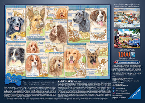 Ravensburger Dutiful Dogs Jigsaw Puzzle 1000 Piece for Adults and Kids Age 12 and Up