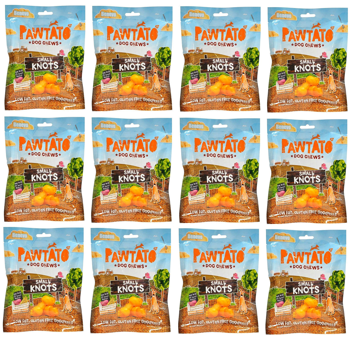 Benevo Pawtato Knots 150g (Pack of 12)