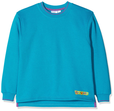 Beaver Tipped Boys Sweatshirt ,Turquoise ,28