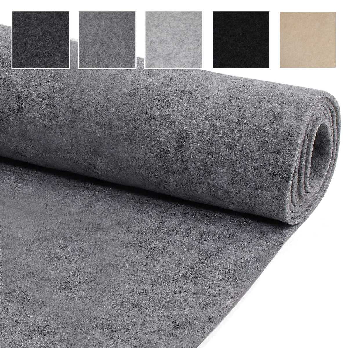 Trident Distributions 4 Way Super Stretch Lining Carpet for Camper Van Motorhome Car Vehicle Interior, Conversion lining, Carpet Lining, Campervan Accessories, Glue Not Included, Silver, 4 x 2m