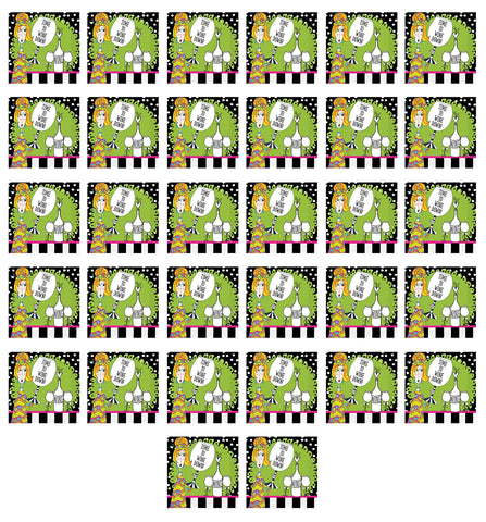 Beistle Dolly Mama's Wine Celebration Lunch Napkins 32 Piece Girls Night Out Party Supplies Birthday Decorations Tableware, 6.5" x 6.5", Multicolored