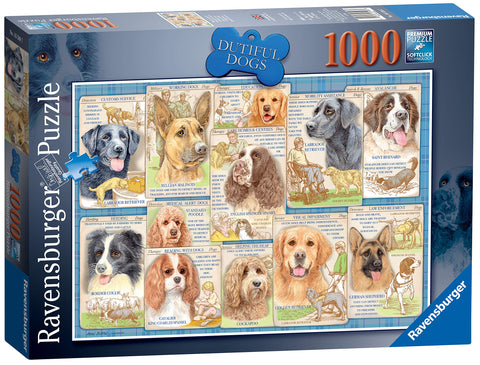 Ravensburger Dutiful Dogs Jigsaw Puzzle 1000 Piece for Adults and Kids Age 12 and Up