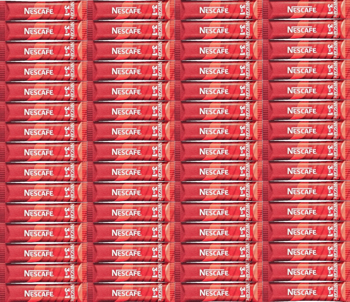 Nescafe 3in1 Original EU Made Long Expiry Date Individual Instant Coffee Sachets (100 sachets)