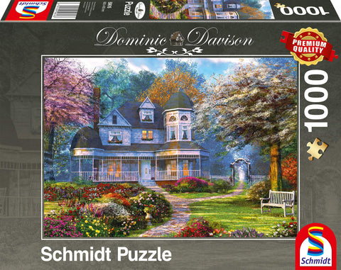 Schmidt Spiele 59616 Puzzle Dominic Davison Victorian Manor 1000 Pieces Puzzle Multi-Coloured
