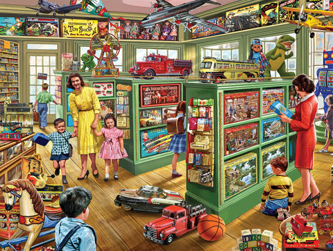 White Mountain Puzzles The Toy Store, 1000 Piece Jigsaw Puzzle