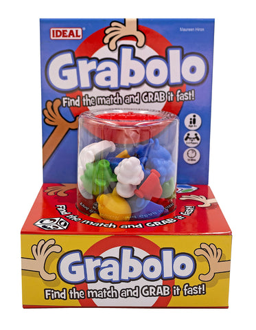 IDEAL | Grabolo: Find the match and grab it fast reaction game!| Quick play family game| For 3-6 Players | Ages 4+