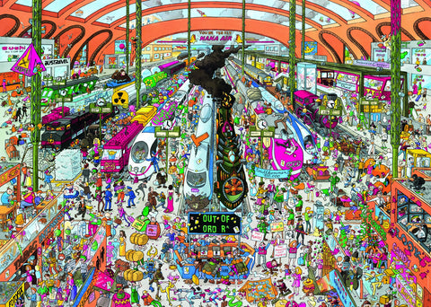 Heye Train Station Schone Triangular Puzzles (2000-Piece, Multi-Colour)