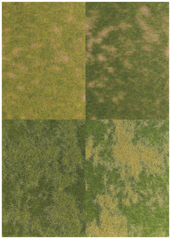 Busch 1300 Groundcover Assorted 4/ HO Scenery Scale Model Scenery