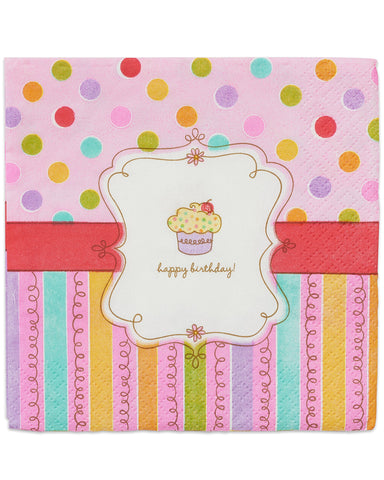 American Greetings Sweet Stuff Party Supplies, Beverage Napkins (16-Count)