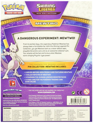 Pokemon Shining Legends Mewtwo Collectible Cards