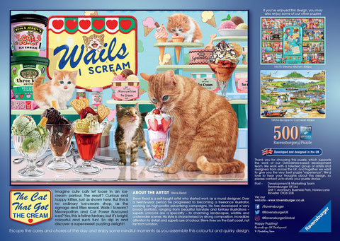 Ravensburger 16527 Cat That got The Cream 500 Piece Jigsaw Puzzle for Adults & for Kids Age 10 and Up