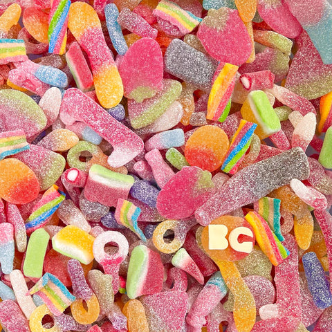 BG Fizzy Quality Pick & Mix Sweets - Large Retro Candy Sweeties 800g Pouch Sour Chewy Pick n Mix
