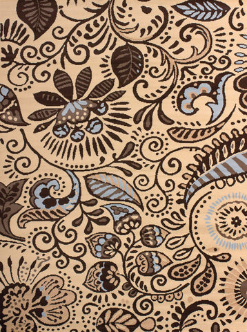 United Weavers Dallas Bandanna Rug - Blue, 2x3, Paisley Indoor Rug with Graphic Pattern, Jute Backing