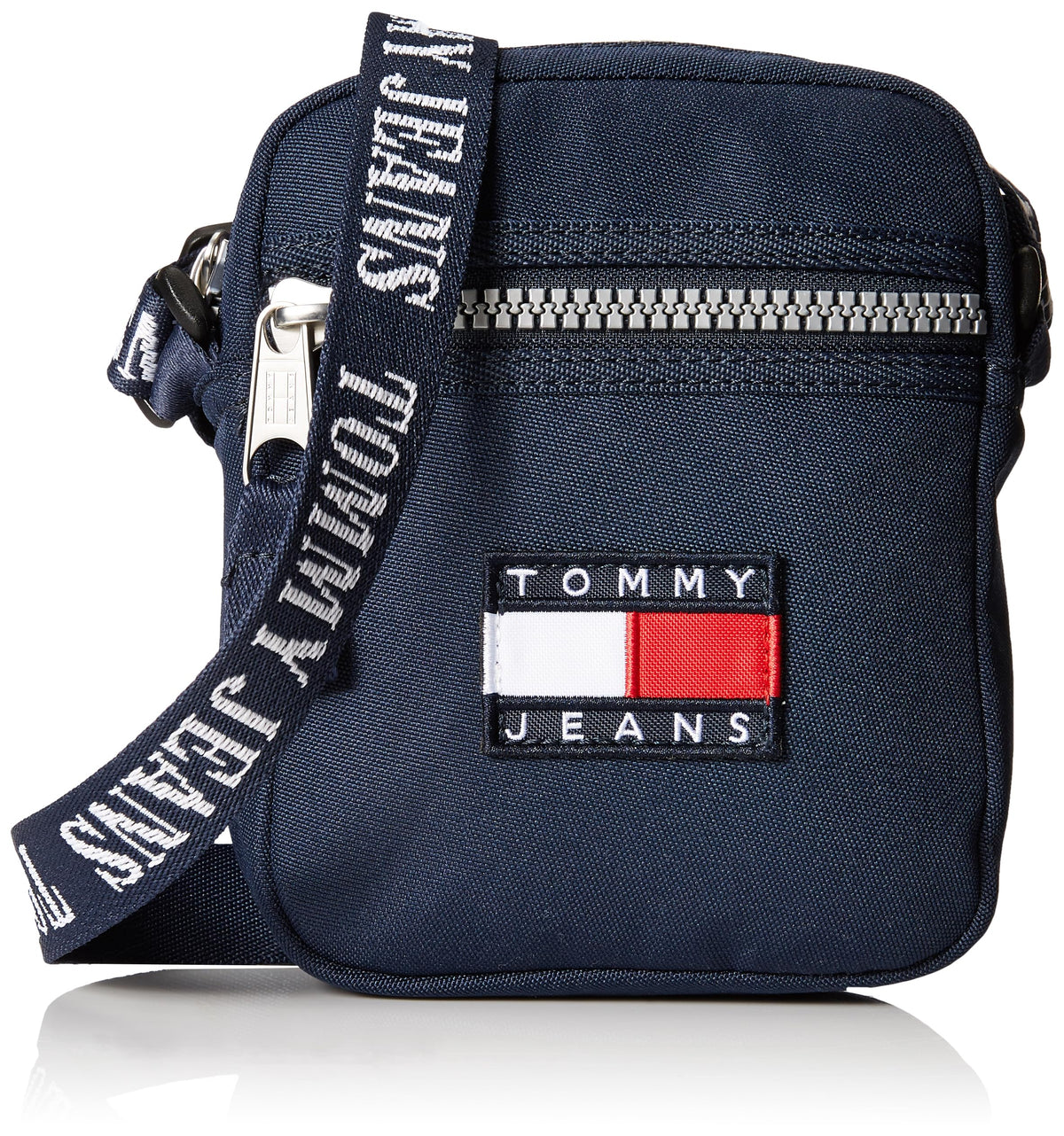 Tommy Jeans Reporter bag in recycled technical fabric for Men Adult - one size Blue 14x5x18 cm, blue