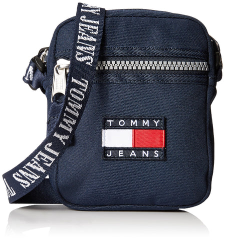 Tommy Jeans Reporter bag in recycled technical fabric for Men Adult - one size Blue 14x5x18 cm, blue