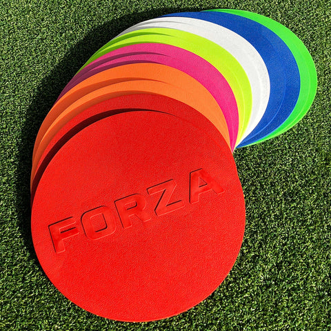 FORZA Flat Disc Markers [10 Pack] - 7ÃƒÆ’Ã†â€™Ãƒâ€ Ã¢â‚¬â„¢ÃƒÆ’Ã¢â‚¬Å¡Ãƒâ€šÃ‚Â¢ÃƒÆ’Ã†â€™Ãƒâ€šÃ‚Â¢ÃƒÆ’Ã‚Â¢ÃƒÂ¢Ã¢â‚¬Å¡Ã‚Â¬Ãƒâ€¦Ã‚Â¡ÃƒÆ’Ã¢â‚¬Å¡Ãƒâ€šÃ‚Â¬ÃƒÆ’Ã†â€™ÃƒÂ¢Ã¢â€šÂ¬Ã…Â¡ÃƒÆ’Ã¢â‚¬Å¡Ãƒâ€šÃ‚Â Non Slip Sports Discs - Carry Bag Included (Multi-Coloured)