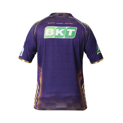 Kolkata Knight Riders KKR Official Match Jersey IPL 2024 - Plain (Half Sleeve)